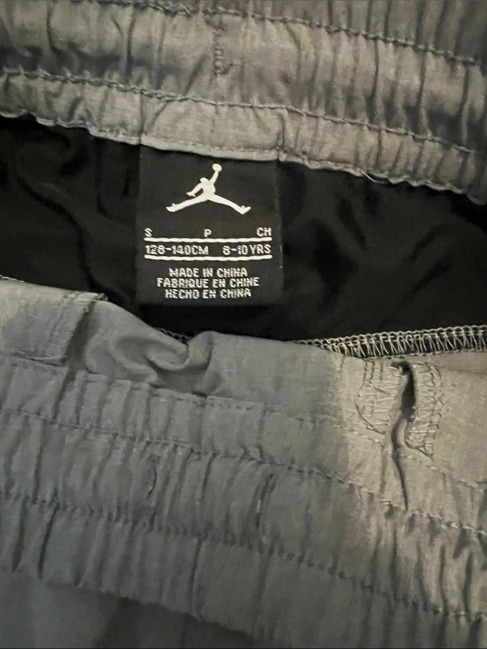 Jordan Gray Men's Track Joggers with Black Jump-man Size small 8/10